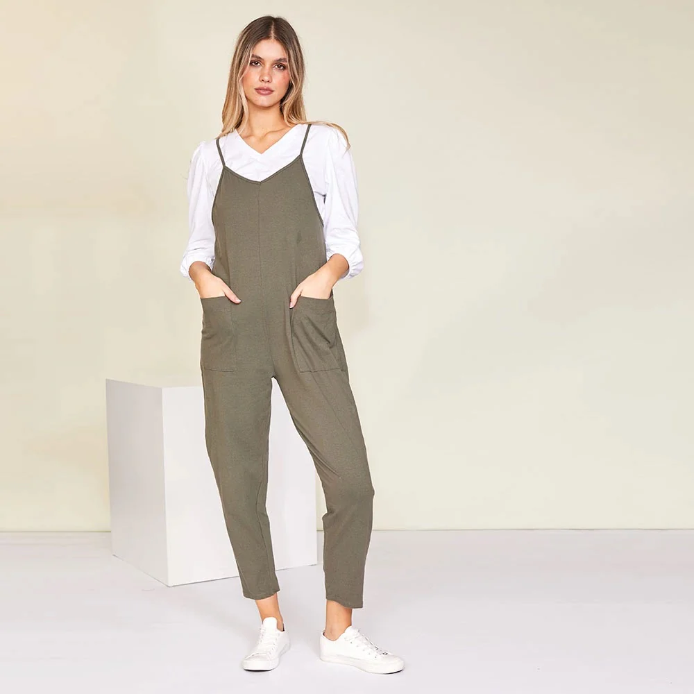 Sophie Jumpsuit (Khaki) - Image 17
