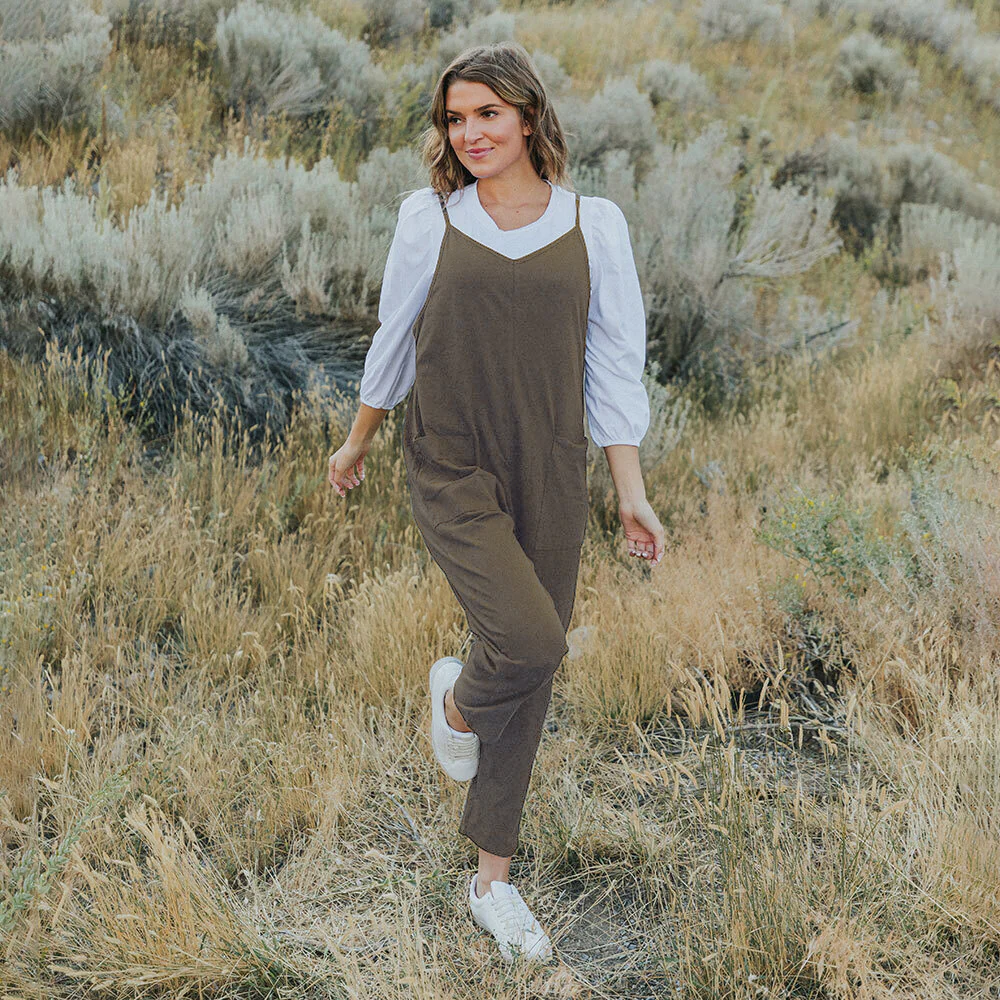 Sophie Jumpsuit (Khaki) - Image 19