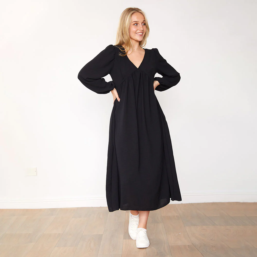 Stella Dress (Black) - Image 6