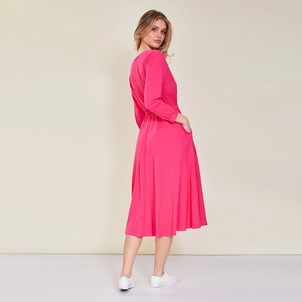 Sutton Dress (Fuchsia) - Image 3
