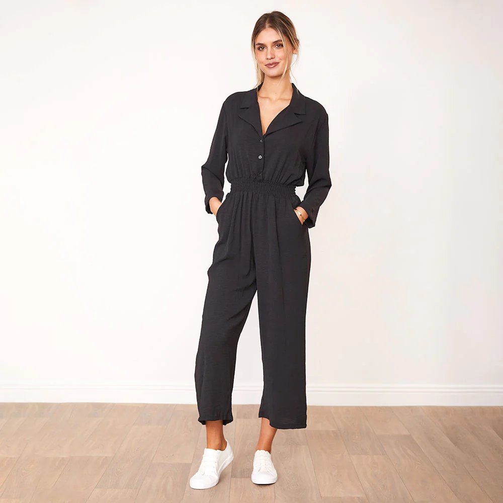 Thea Jumpsuit (Berry & Black) - Image 5