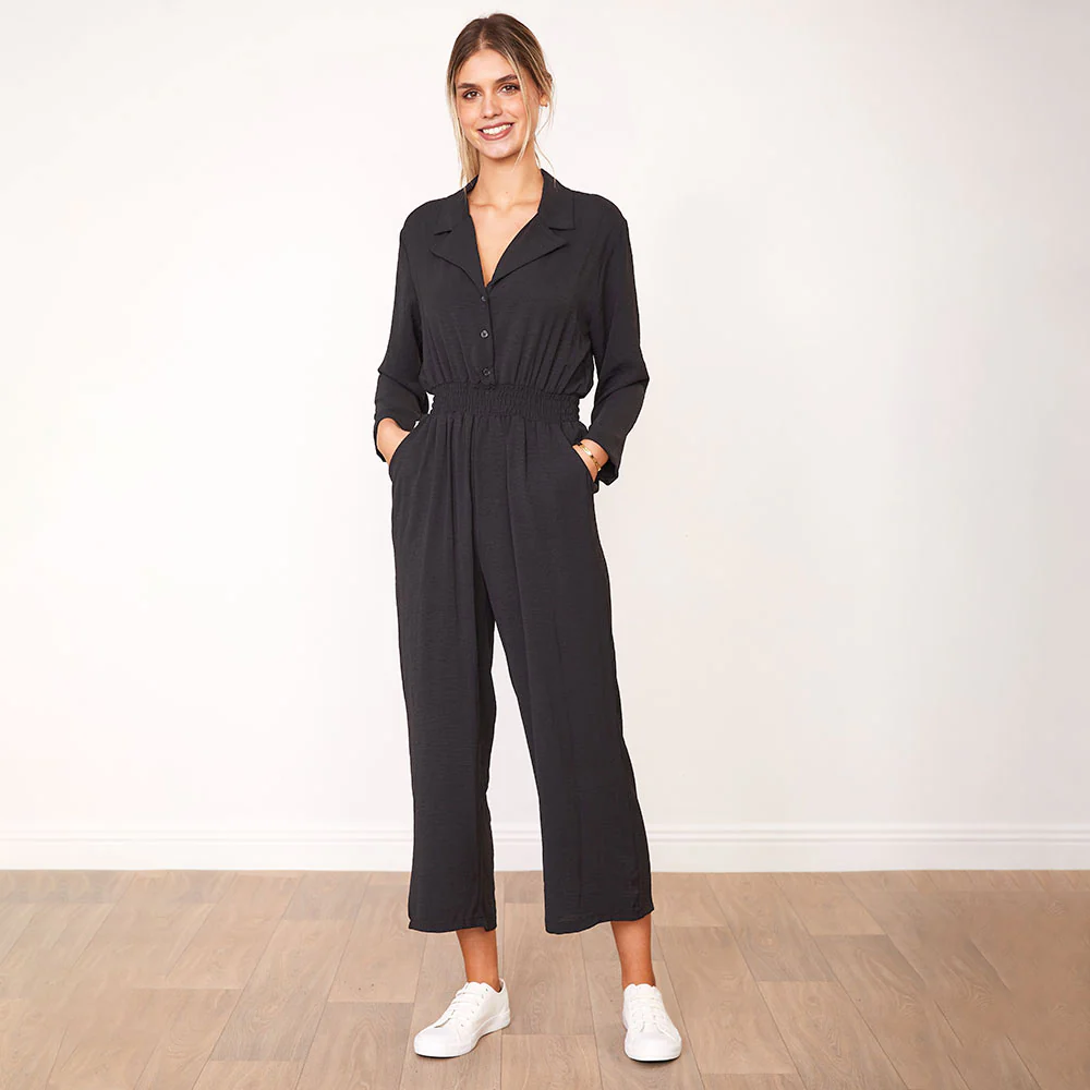 Thea Jumpsuit (Berry & Black) - Image 7