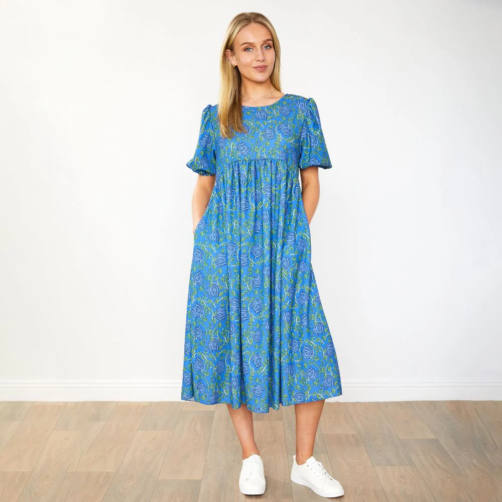 Toni Dress (Blue Lotus)