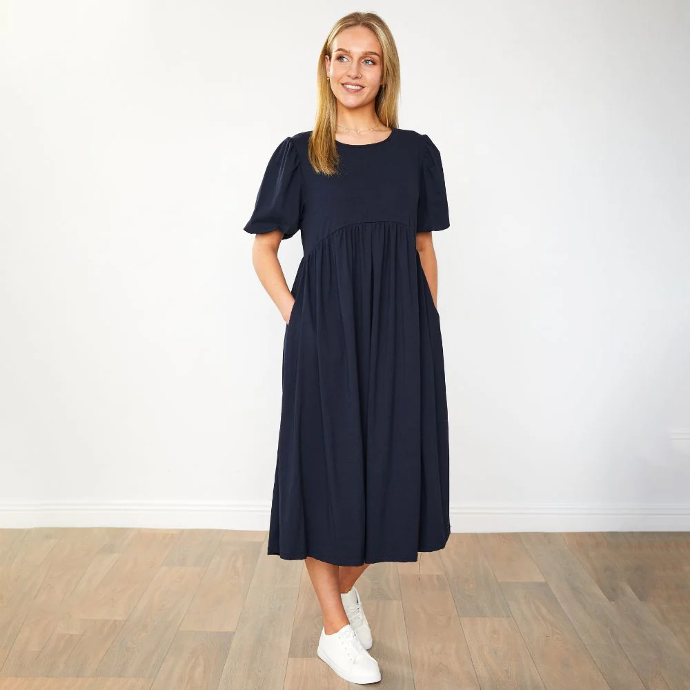 Toni Dress (Navy) - Image 7