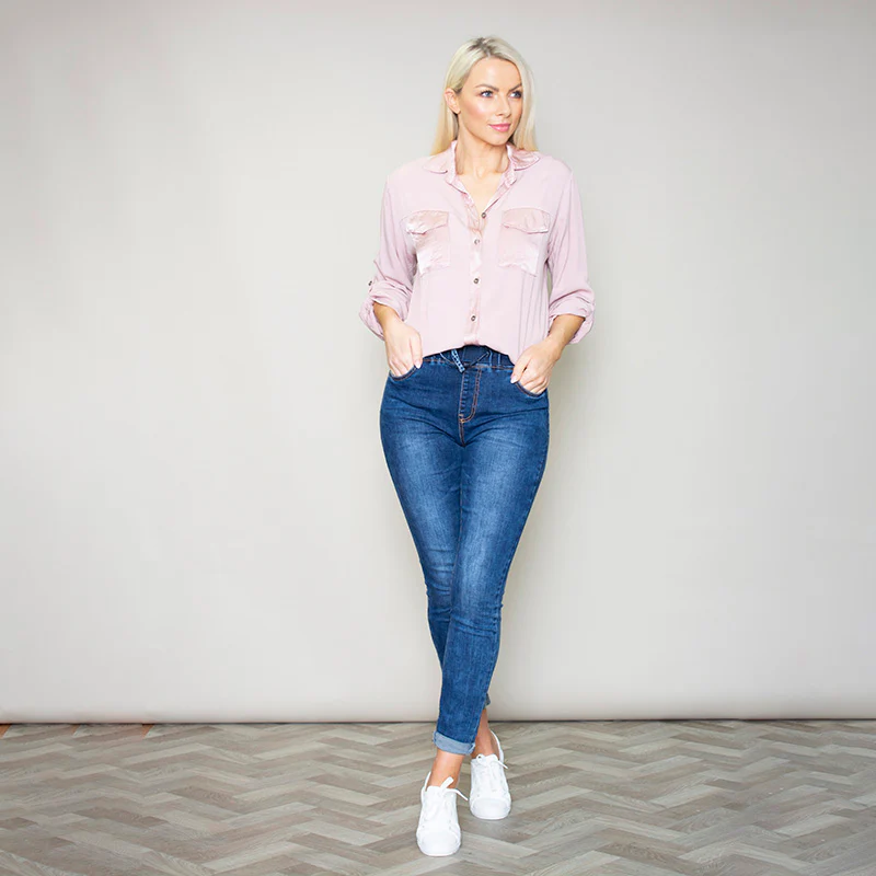 Carrie Pocket Shirt (Rose) - Image 7