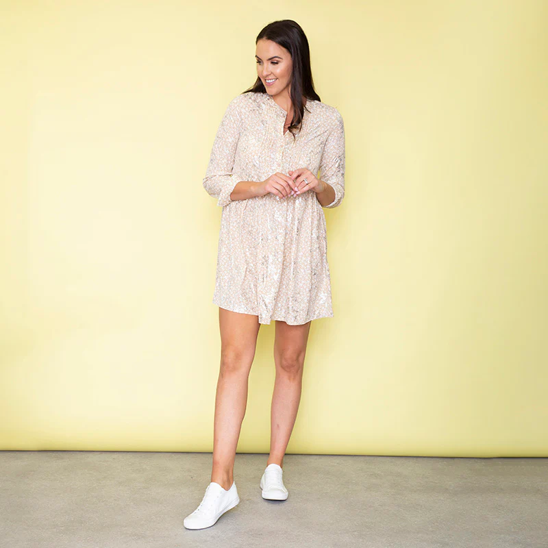 Melody Babydoll Dress (Latte) - Image 5