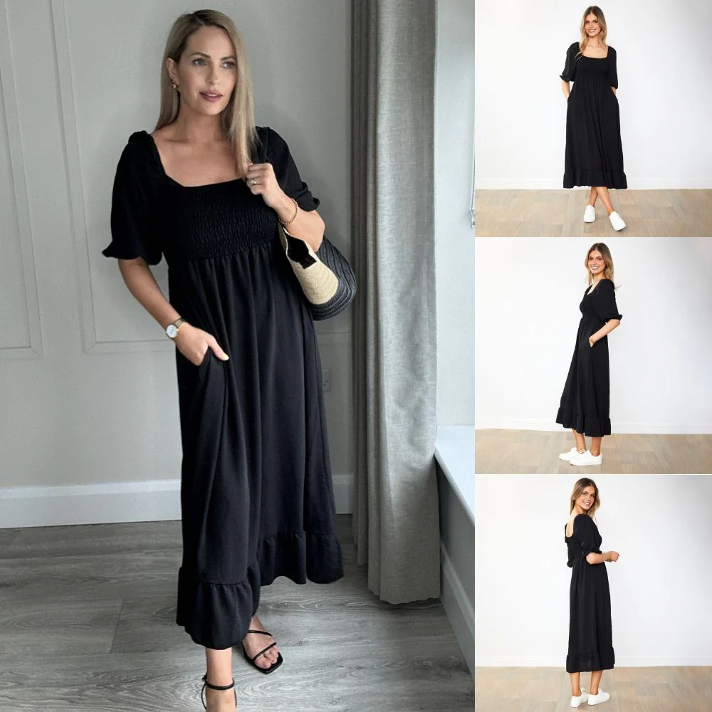 Vella Dress (Black) - Image 2