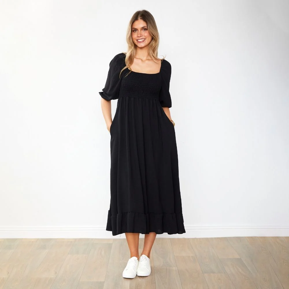 Vella Dress (Black) - Image 5