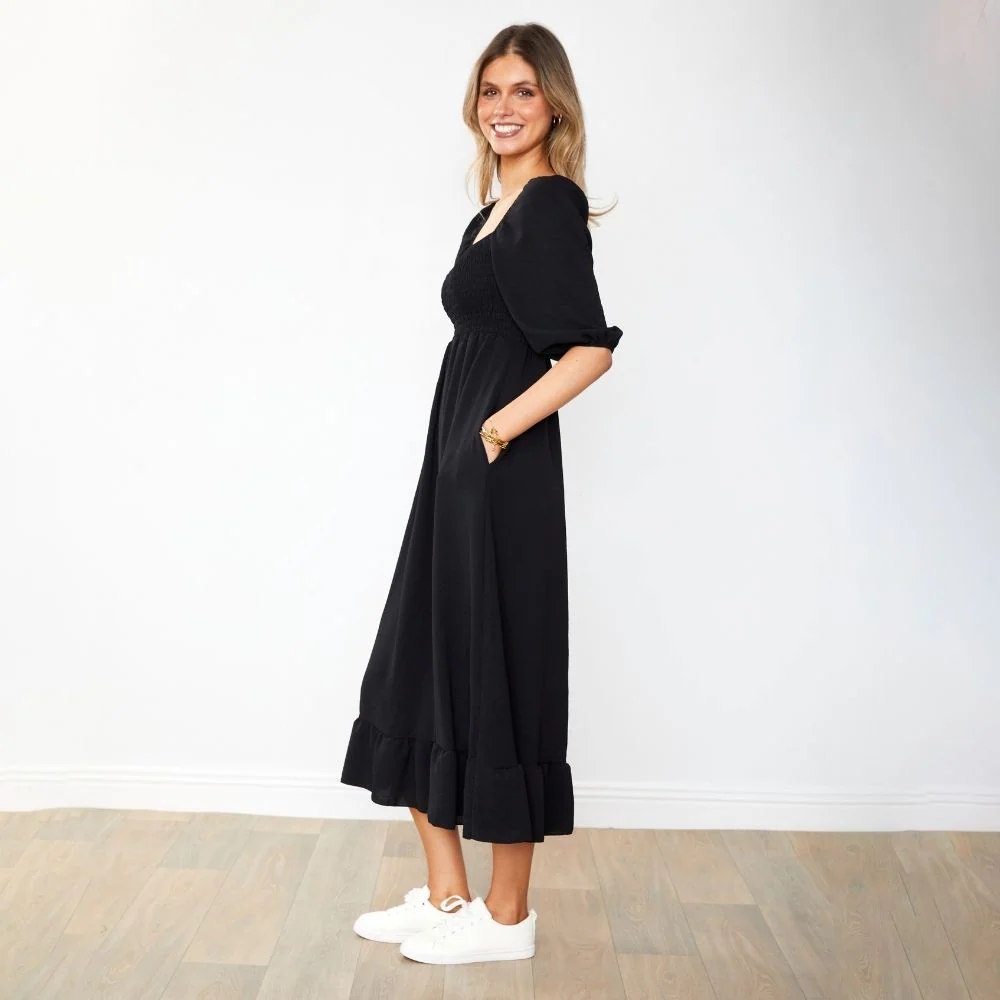 Vella Dress (Black) - Image 8