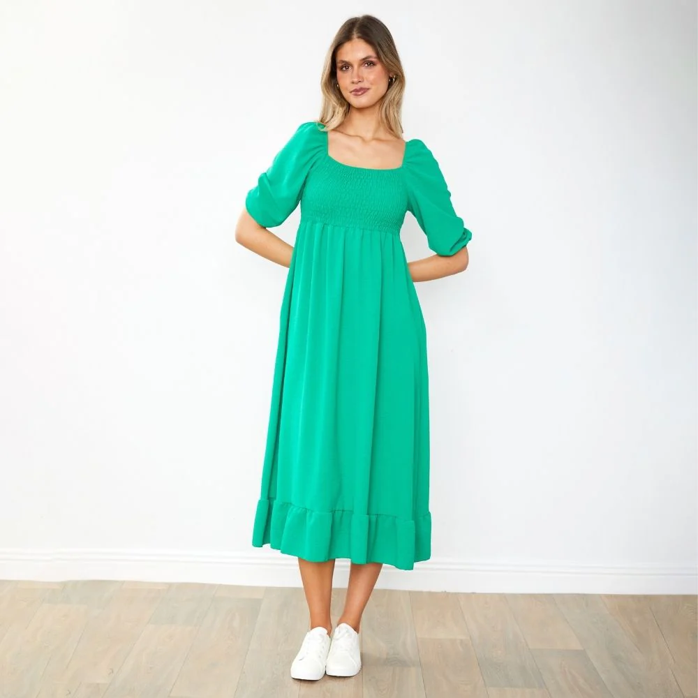 Vella Dress (Kelly Green) - Image 5
