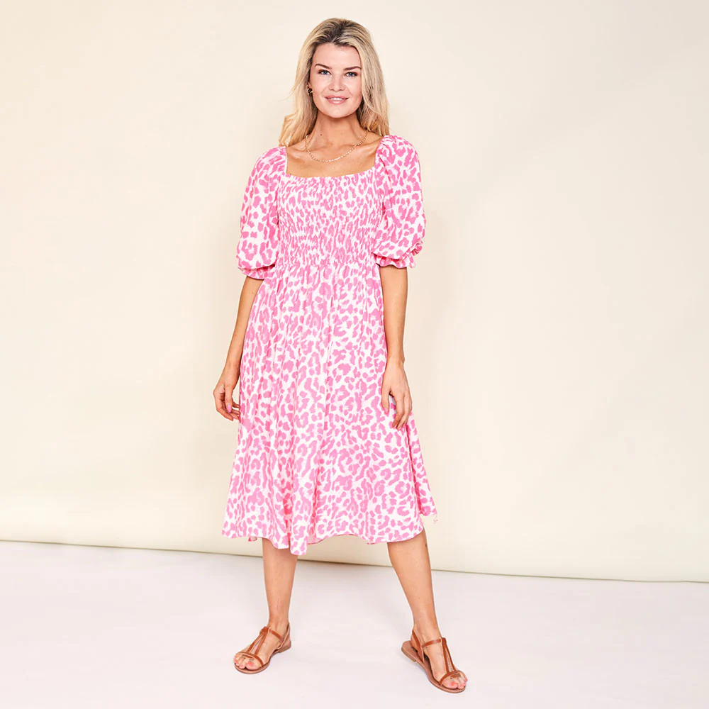 Vella Dress (Pink Leopard) - Image 9