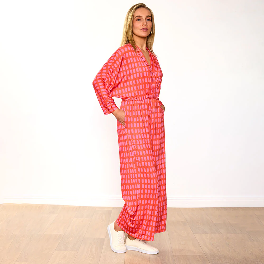 Vogue Jumpsuit (Navy & Pink/Red Grid) for €99.00 - Image 9