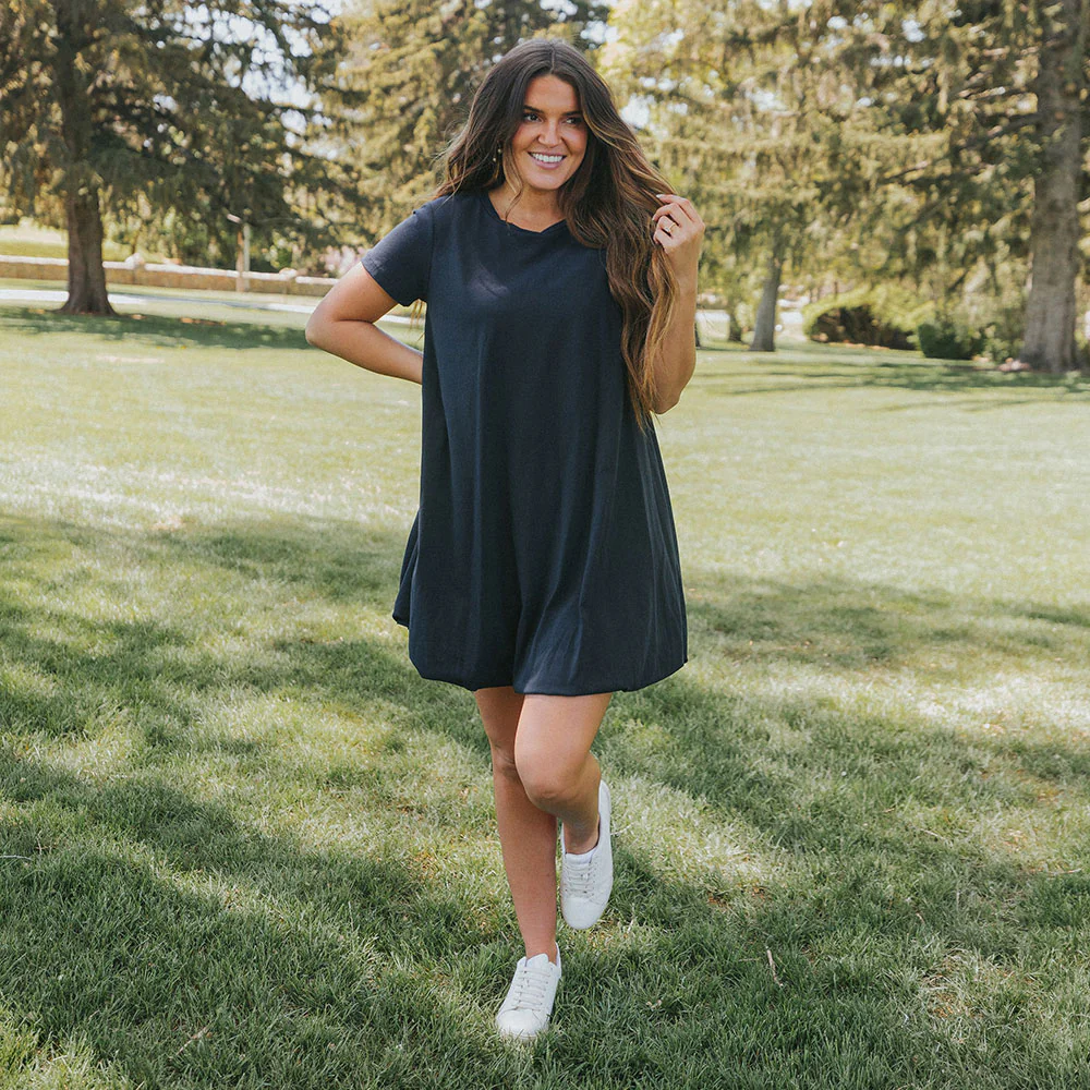 Wesley Dress (Navy) - Image 6