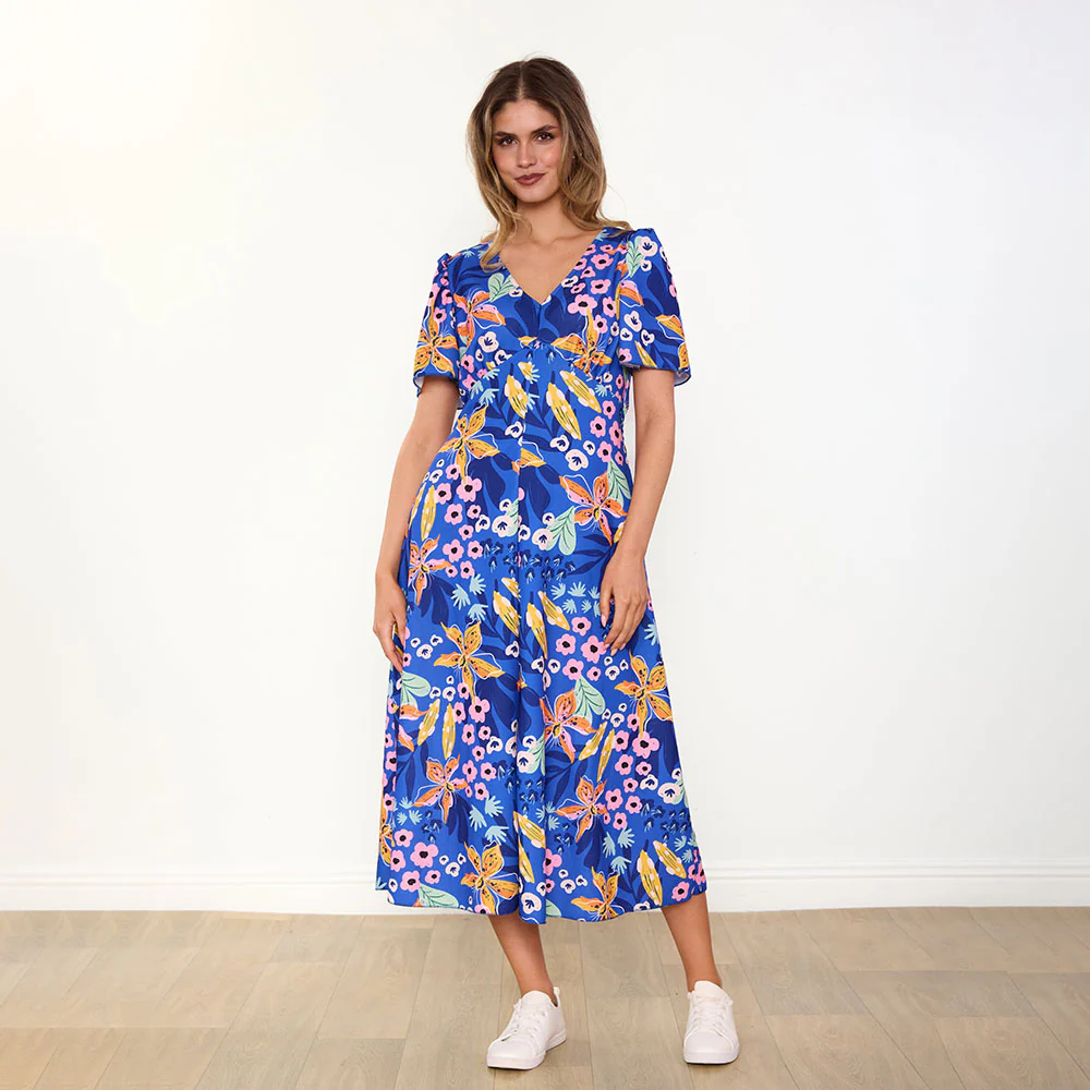 Whitney Dress (Navy Floral) - Image 7