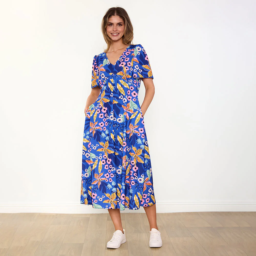 Whitney Dress (Navy Floral) - Image 8