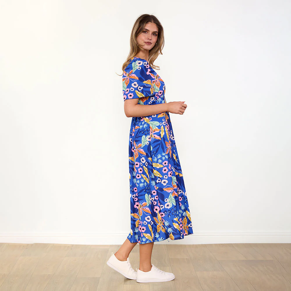 Whitney Dress (Navy Floral) - Image 9