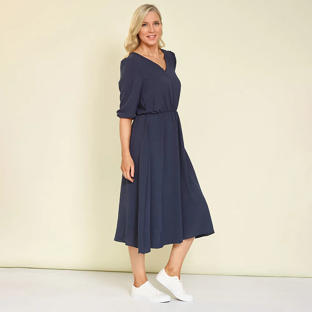 Yasmin Dress (Navy) - Image 5