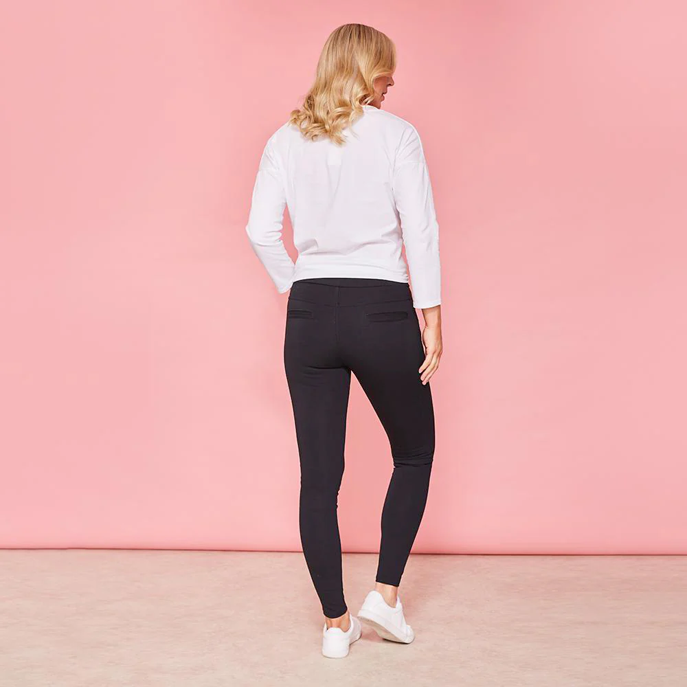 Alana Stretch Trouser (Black) - Image 6